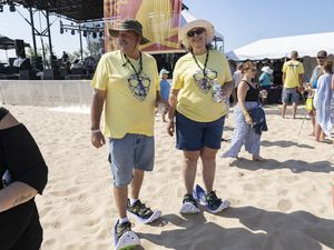 Hundreds flock to Burning Foot Festival on Lake Michigan for 100 breweries, Bob Marley’s son